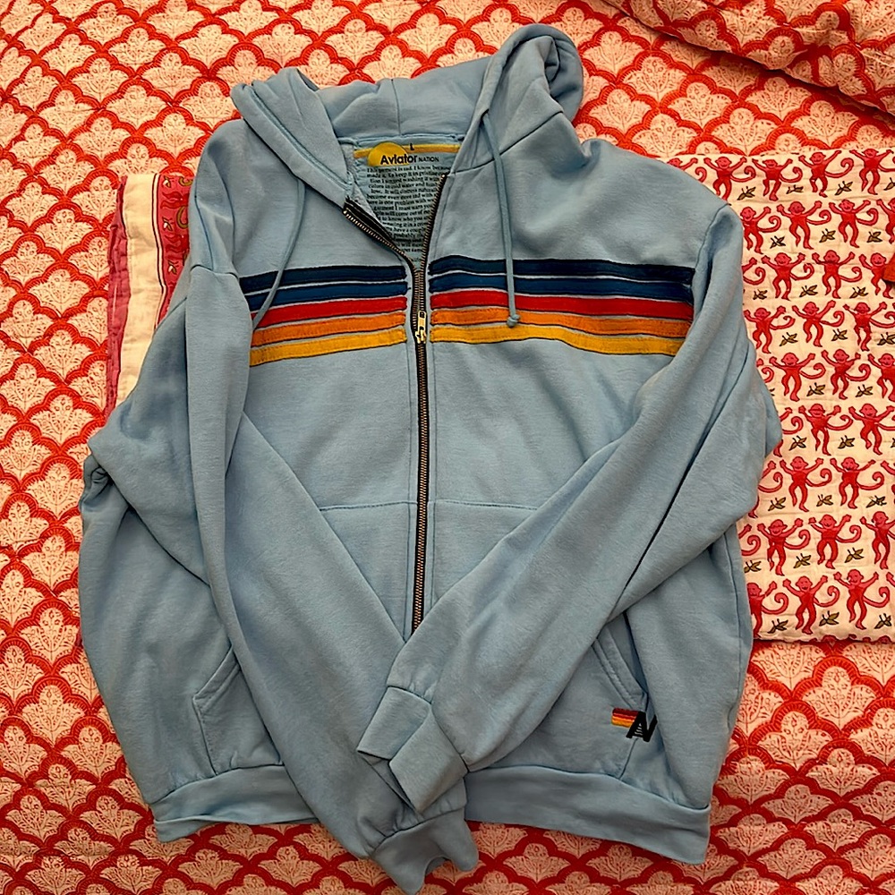 AVIATOR NATION BLUE SKY 2 ZIP UP